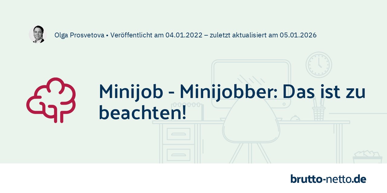 Jobs Ab 5000 Euro Brutto Minijobs - 450 Euro Jobs | brutto-netto.de